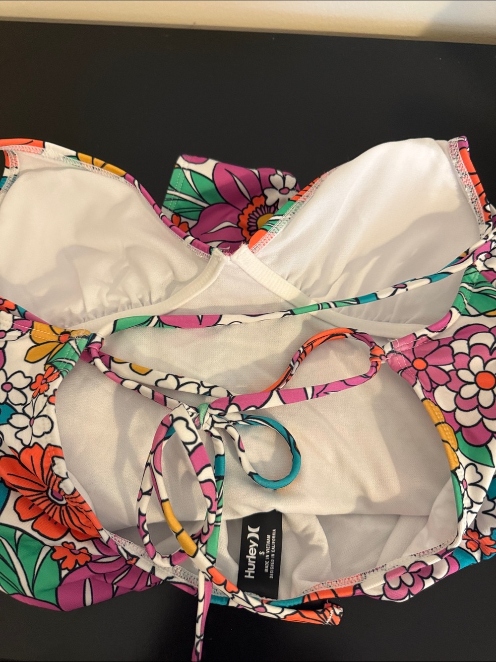 Hurley Size Small Floral One-Piece Swimsuit Floral Multicolor Style = Hurn30052 - Picture 11 of 11